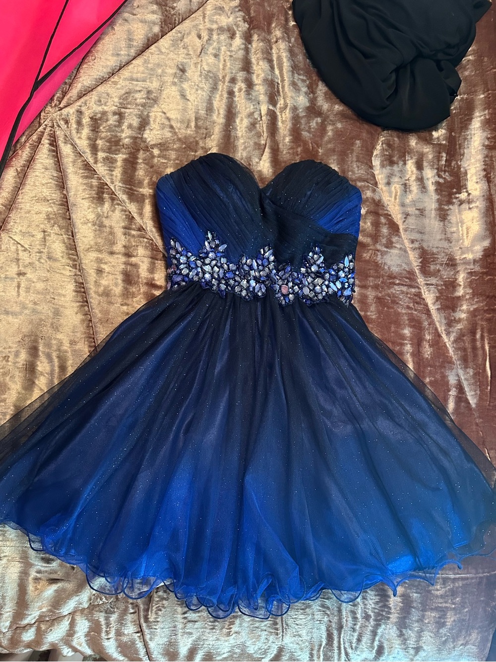 Blue prom dress